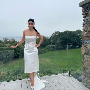 Amsale Willow Bow Dress